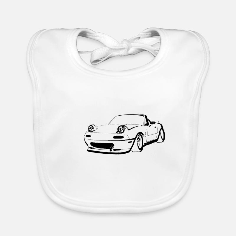 cool mx5 mk1 3d Organic Baby Bibs