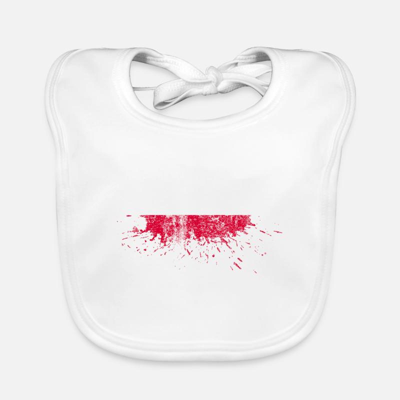 Pologne drapeau cadeaux mâts de drapeau polonais Bavoir bio Bébé
