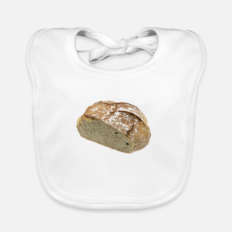 PAIN - Bavoir bio Bébé - blanc
