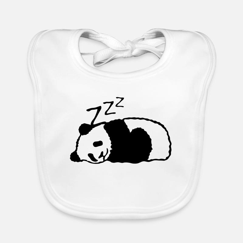 panda dort sieste dormir Bavoir bio Bébé