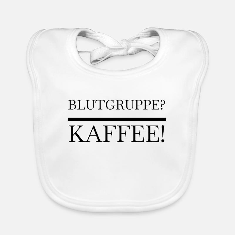 Kaffee - Blutgruppe Kaffee Baby Bio-Lätzchen