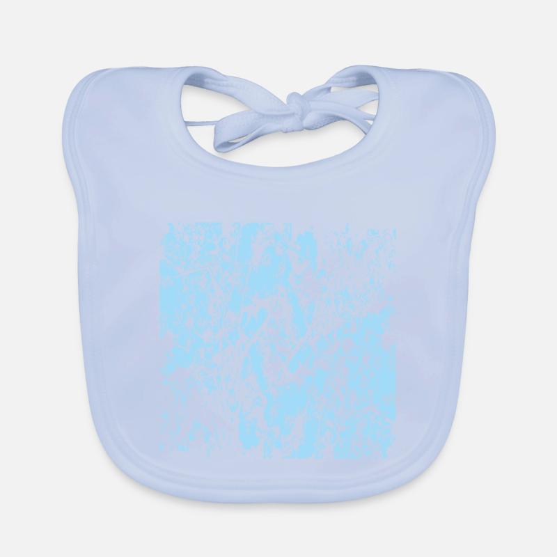 Abstrakter blauer Hintergrund Baby Bio-Lätzchen