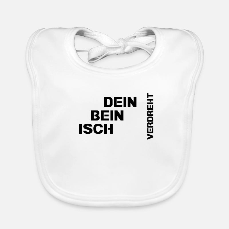 Dein Bein isch verdreht Baby Bio-Lätzchen
