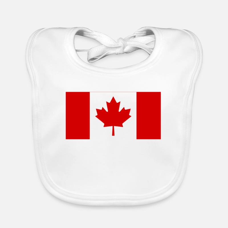 Drapeau Canada spécial Canadien Bavoir bio Bébé