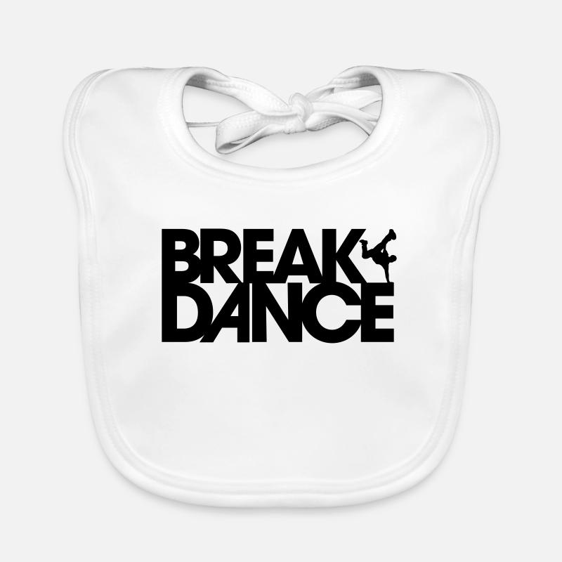 Breakdance - Bavoir bio Bébé - blanc