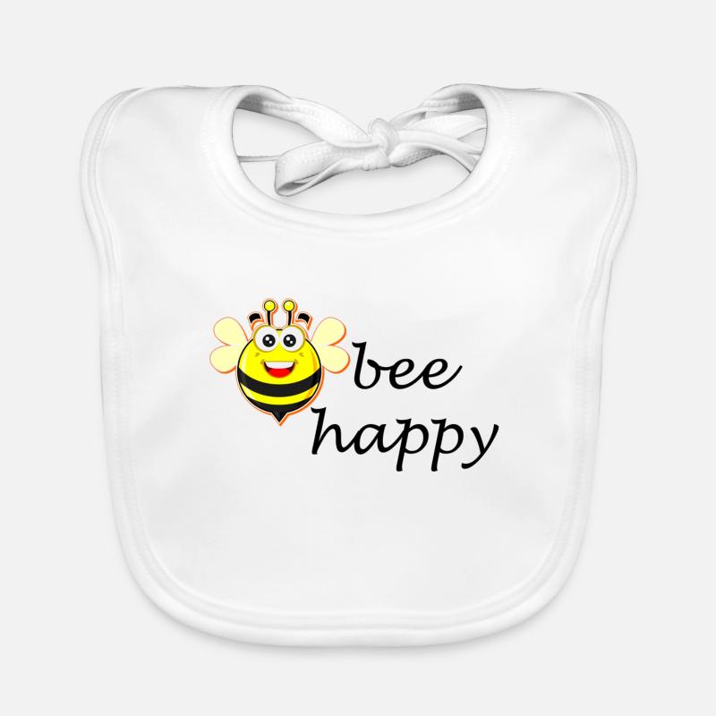 abeille heureuse Bavoir bio Bébé