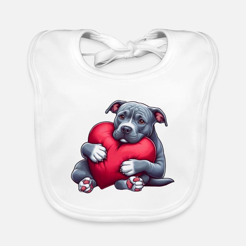 Cadeaux mignons de Pitbull Bavoir bio Bébé