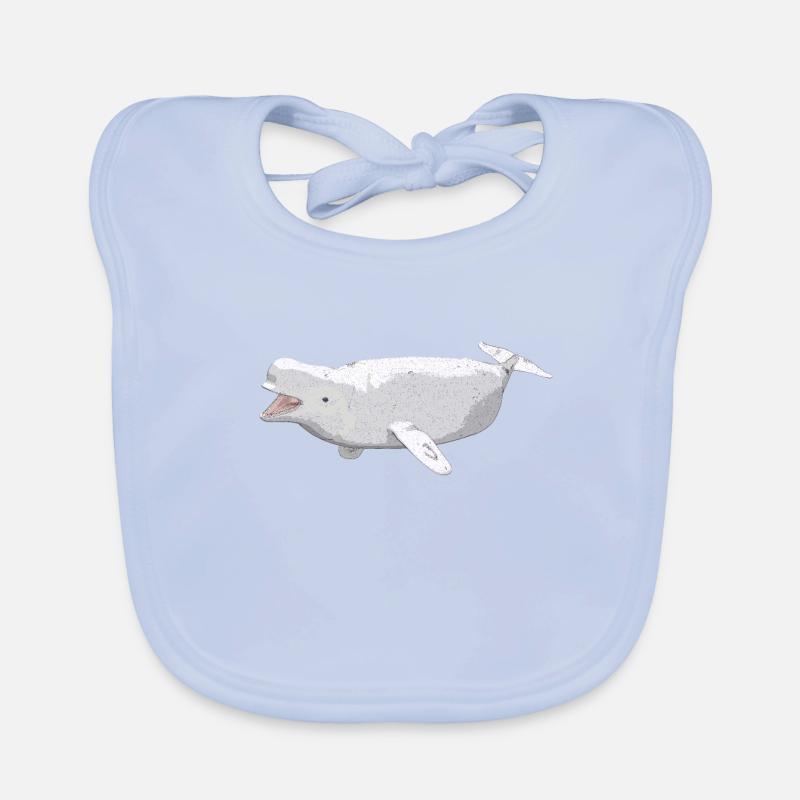 Beluga Wal, Geschenk, Geschenkidee Baby Bio-Lätzchen