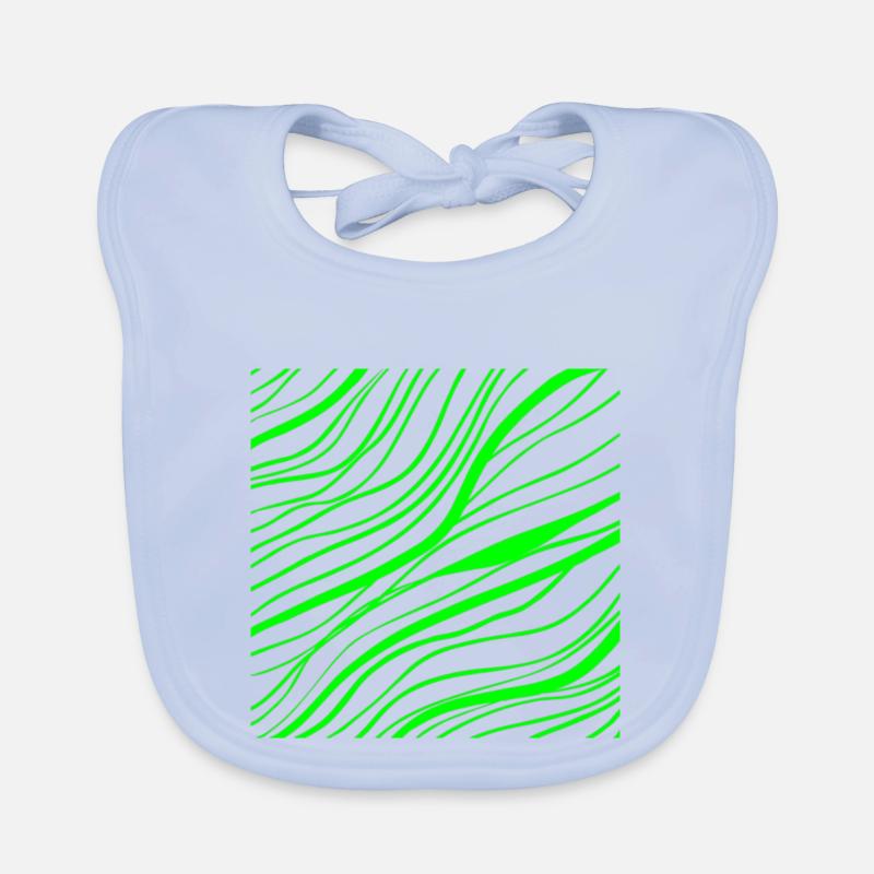 modèle de ligne de jungle Bavoir bio Bébé