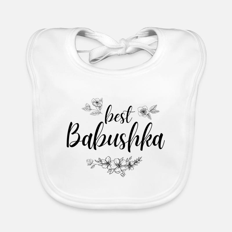Beste Babuschka. Babuschka Geschenk Baby Bio-Lätzchen