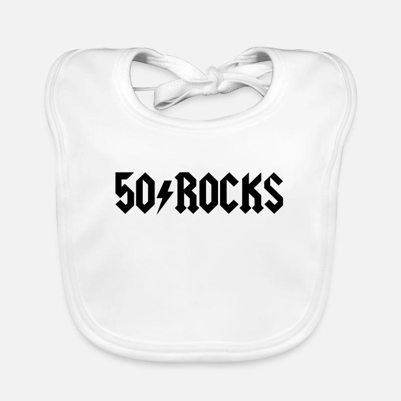 50 - Bavoir bio Bébé - blanc