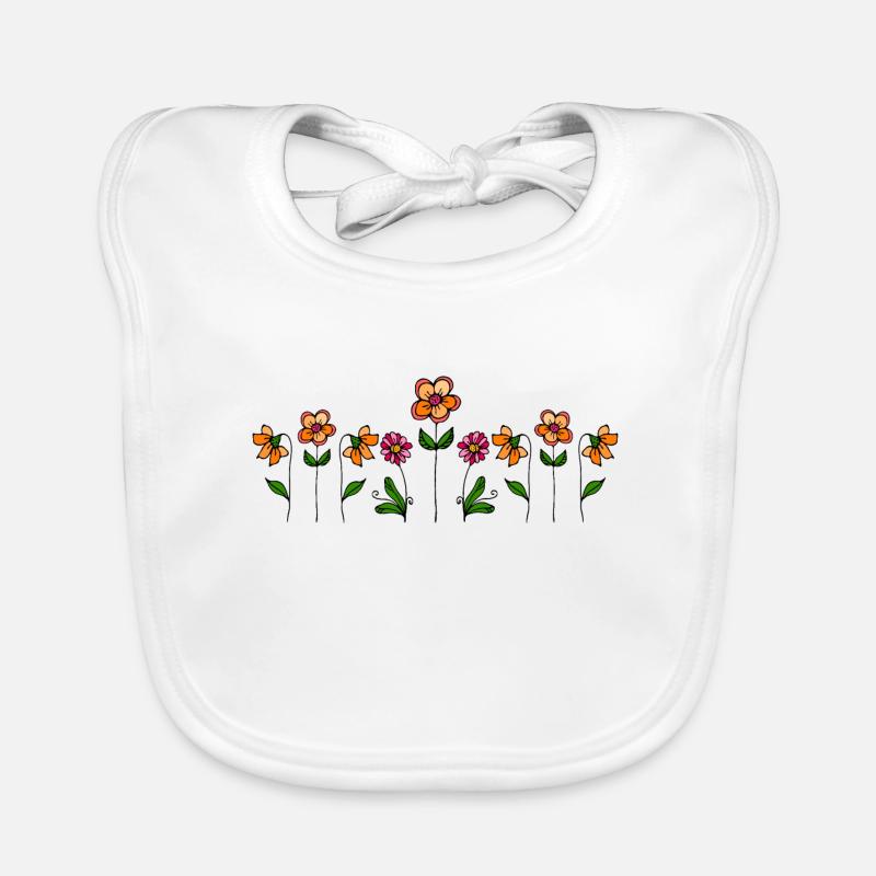 Flowers Organic Baby Bibs