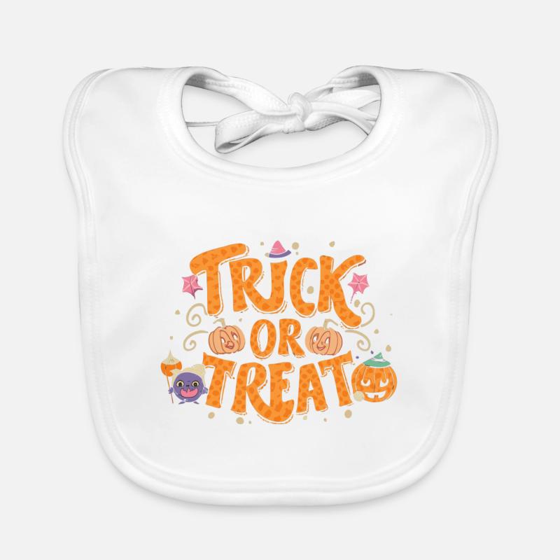 Trick or Treat Süßes oder Saures Organic Baby Bibs