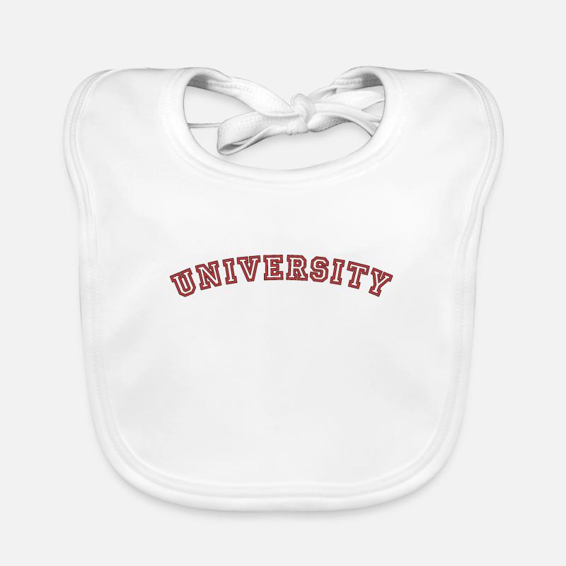 University, university Organic Baby Bibs