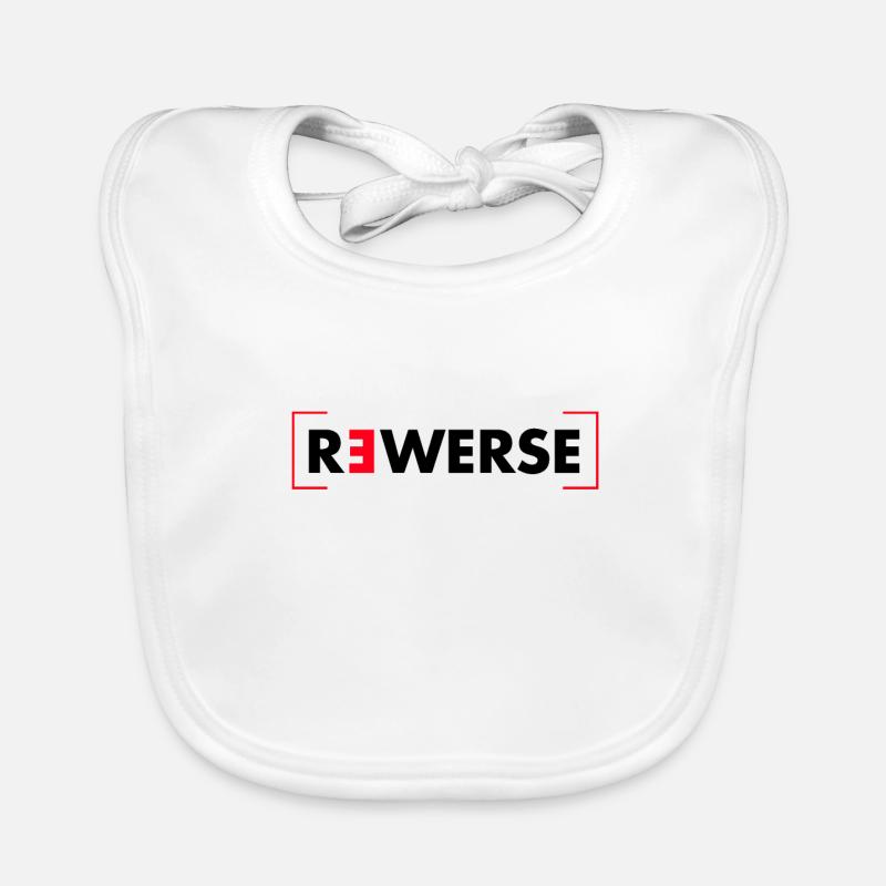 Reverse - Schriftzug Baby Bio-Lätzchen