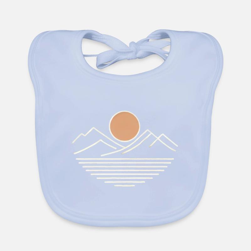 Mountain Sunset Baby Bio-Lätzchen