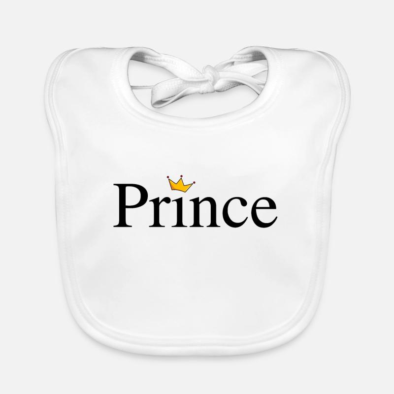 Prince with crown Organic Baby Bibs
