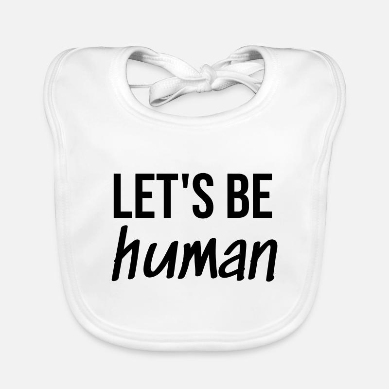 Soyons humains Bavoir bio Bébé