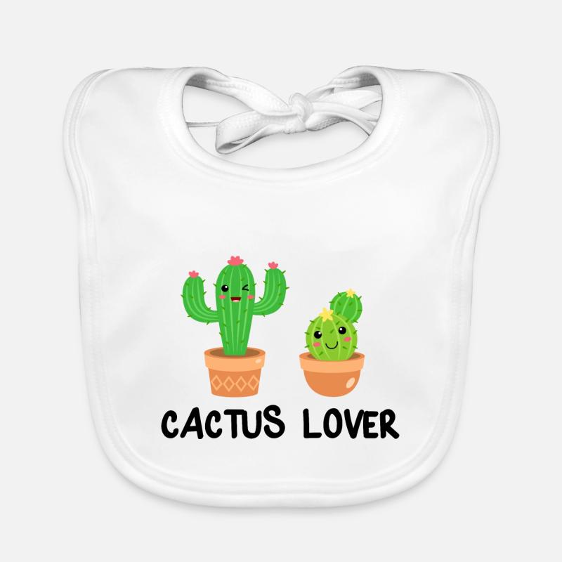 Cactus Cacti Bloom Cactus Lovers Gift Idea Organic Baby Bibs