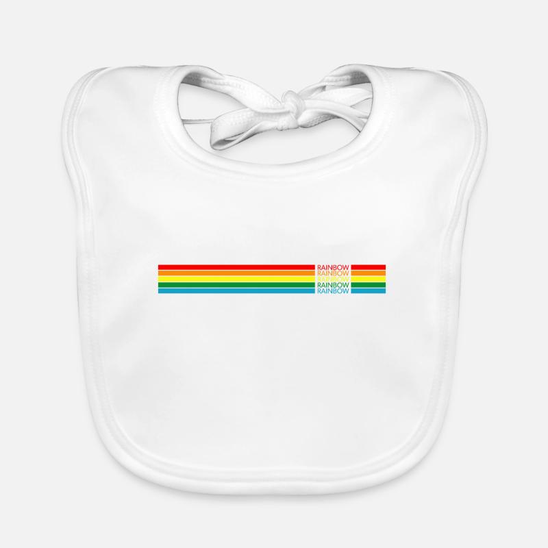 Arc-en-ciel de Régenbogen Bavoir bio Bébé