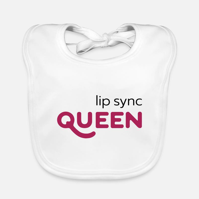 Lip Sync Drag Queen Geschenk Baby Bio-Lätzchen