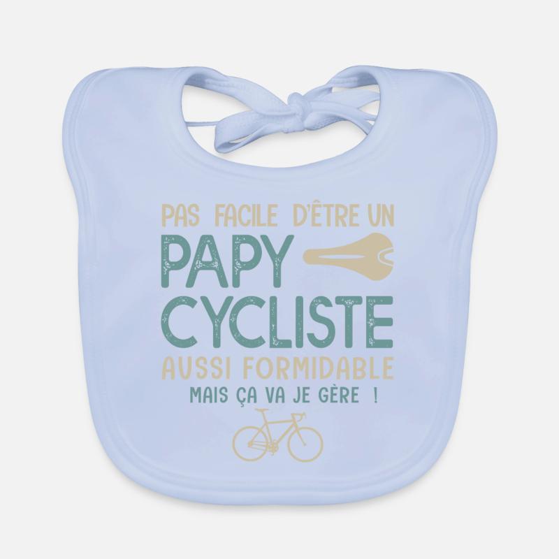 papy cycliste formidable vélo velo vélos Bavoir bio Bébé