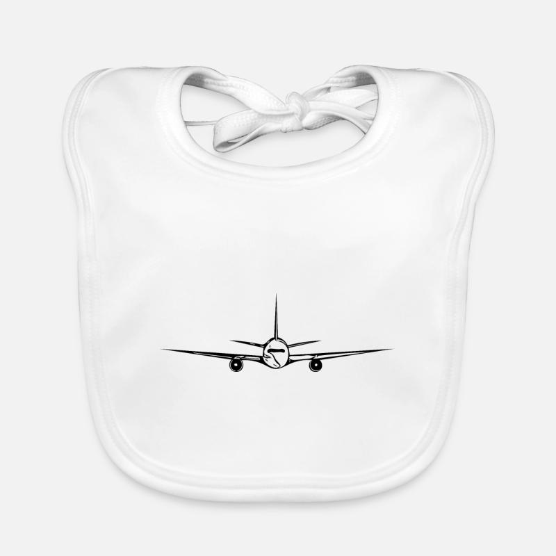 Flying Transport Pilot Flyer Organic Baby Bibs