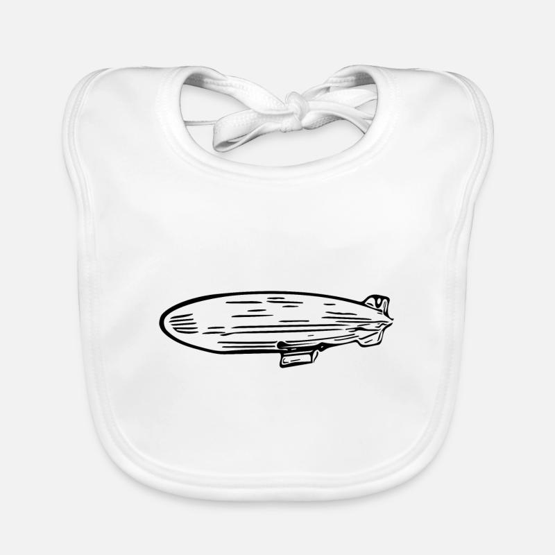 Conception de ventilateur de dirigeable Zeppelin Bavoir bio Bébé