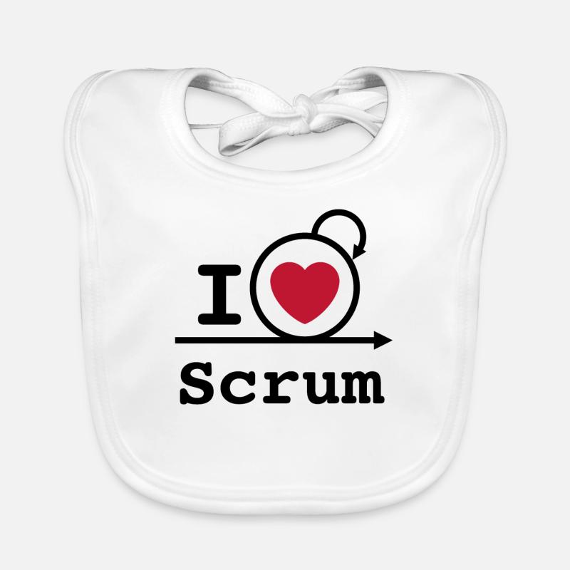 J'aime Scrum | J'aime Scrum Bavoir bio Bébé