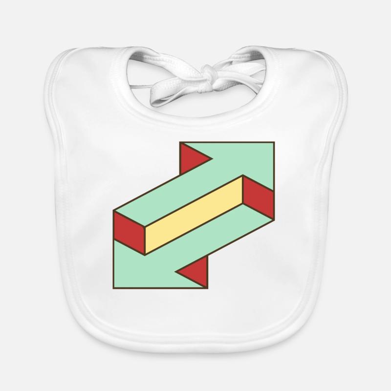 Illusion arrow Organic Baby Bibs
