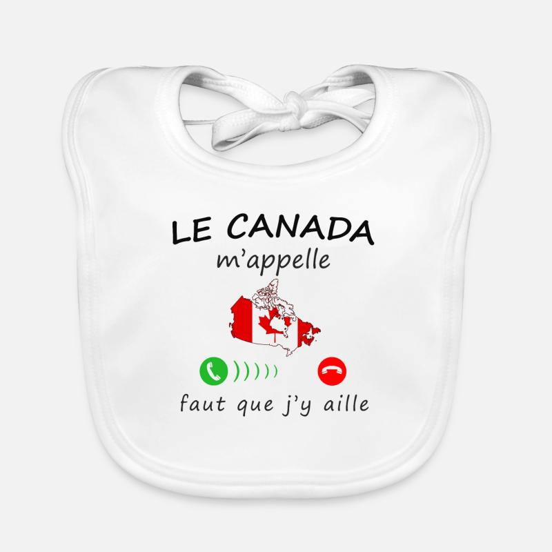 Le Canada m'appelle de la collection "appel" Bavoir bio Bébé