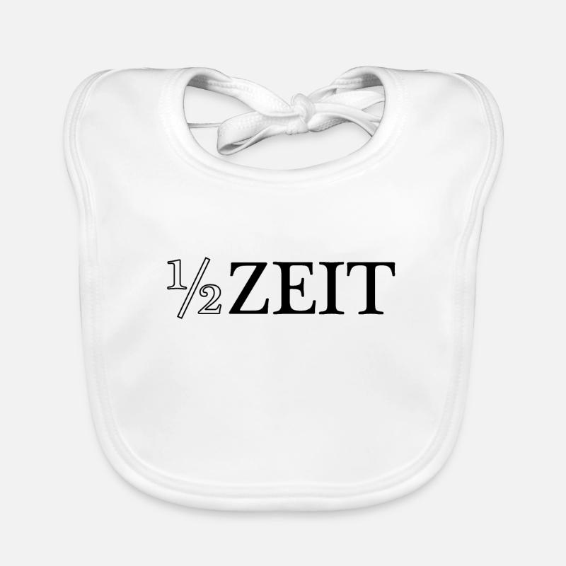 Halbzeit 1/2 Zeit Baby Bio-Lätzchen