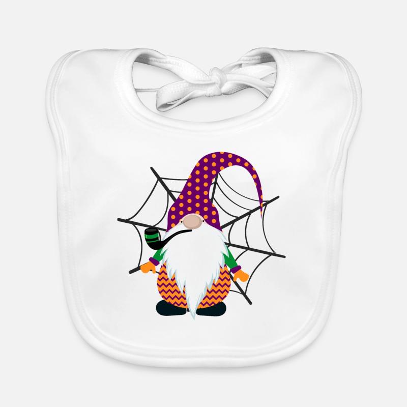 Gnome d’Halloween Bavoir bio Bébé