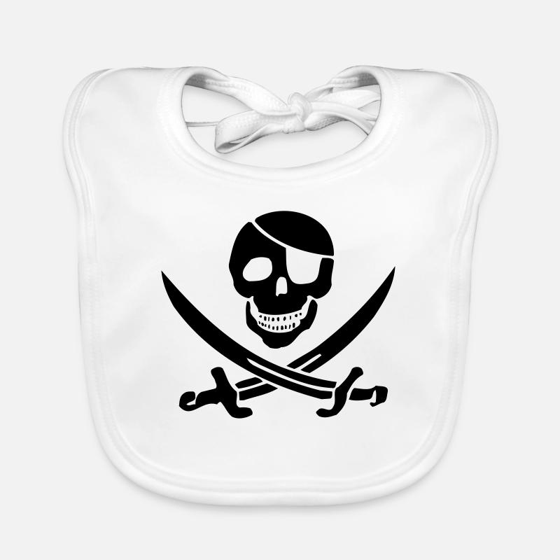 Pavillon noir Bavoir bio Bébé