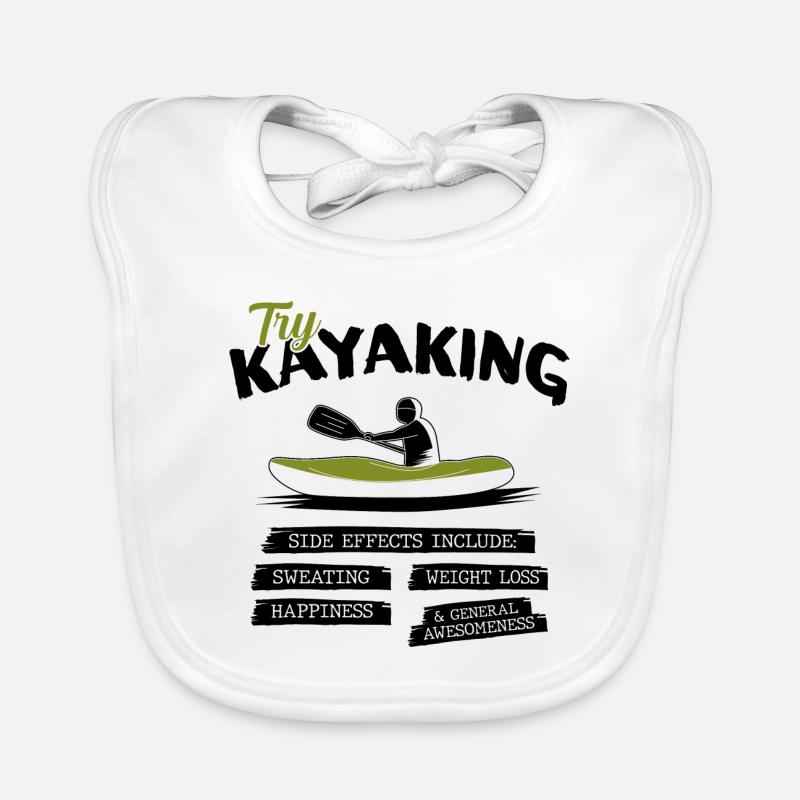 Try Kayaking Side Effects Include Kayak Canoe Rowe Baby Bio-Lätzchen