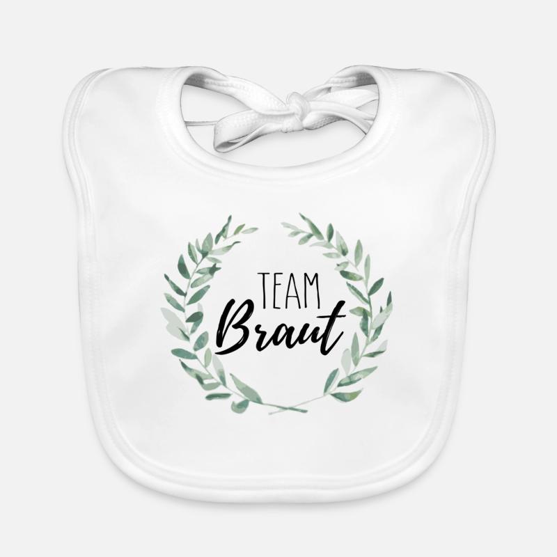 Team Braut Baby Bio-Lätzchen