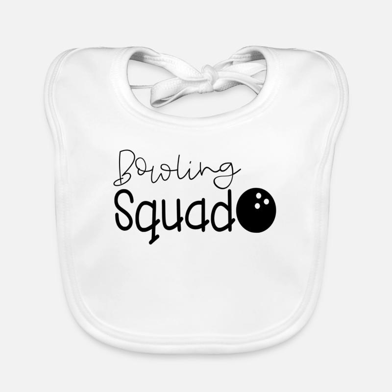 Bowling team team player squad Organic Baby Bibs