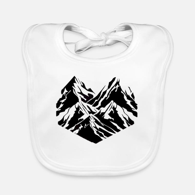 Montagnes - Découvrez la beauté de la nature Bavoir bio Bébé