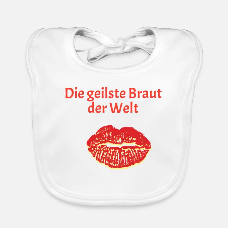 die geilste Braut Baby Bio-Lätzchen