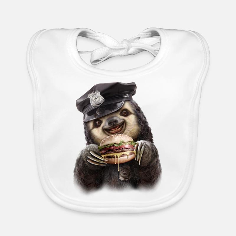 Burger Polizei Baby Bio-Lätzchen