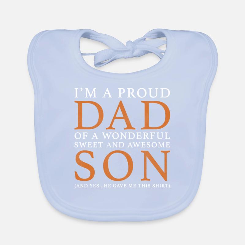 Father Son Original Gift: Order Here Organic Baby Bibs
