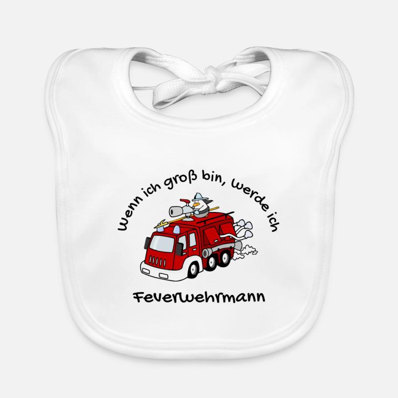 firefighter Organic Baby Bibs