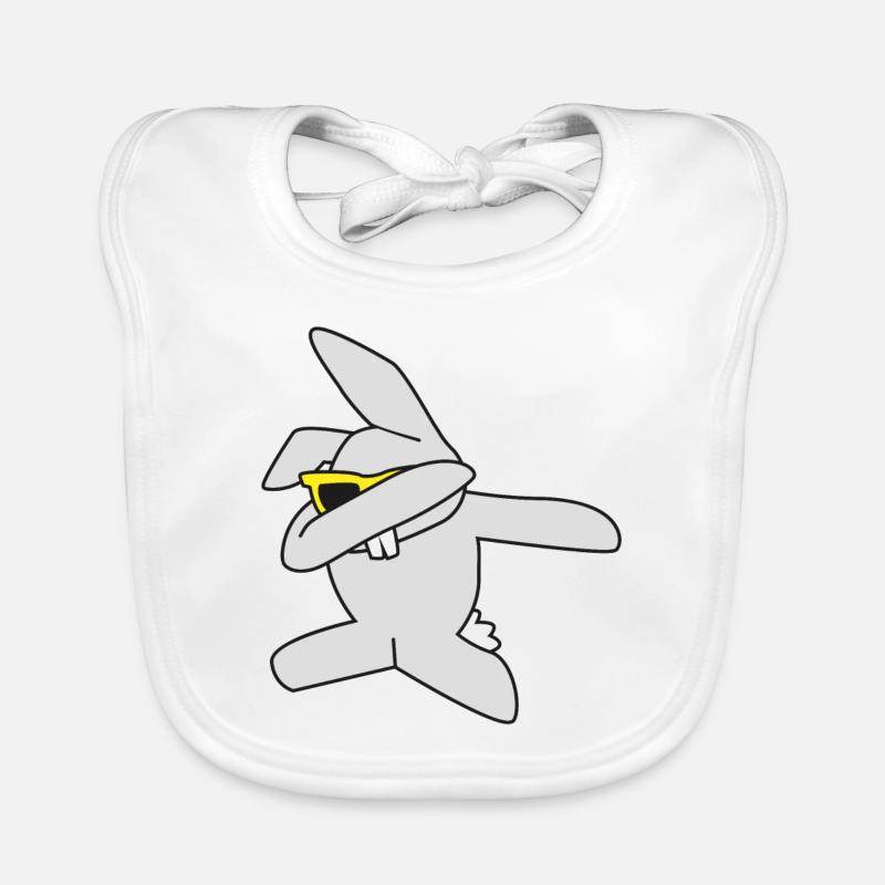 Dabbing Osterhase Baby Bio-Lätzchen