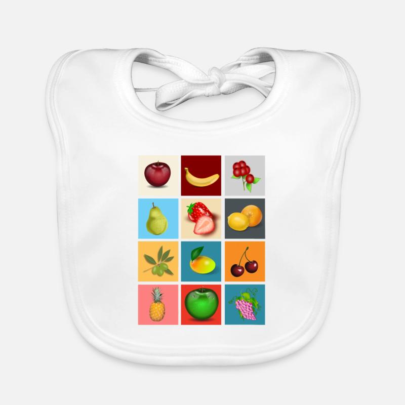 fruits Organic Baby Bibs
