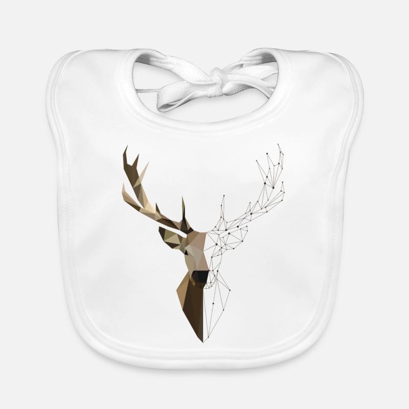 Deer Geometric Organic Baby Bibs