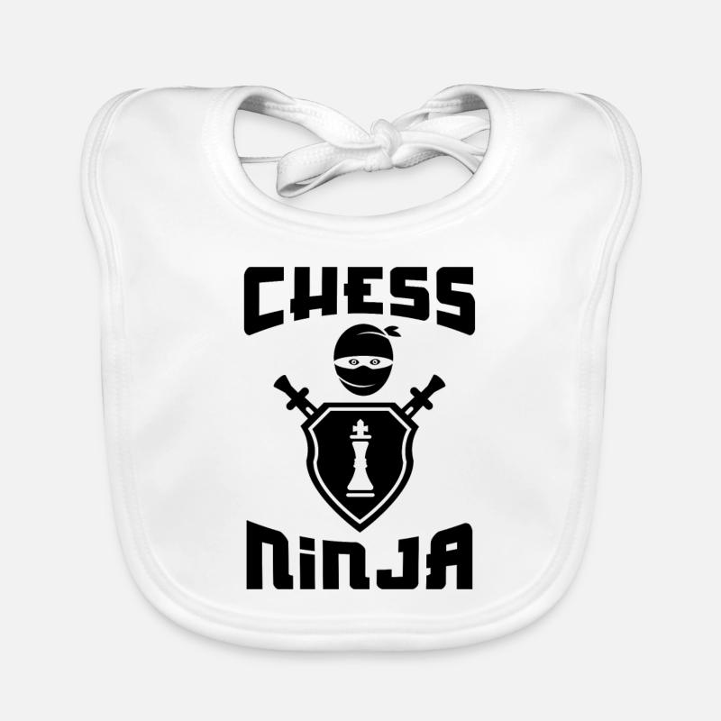 Chess Ninja Baby Bio-Lätzchen