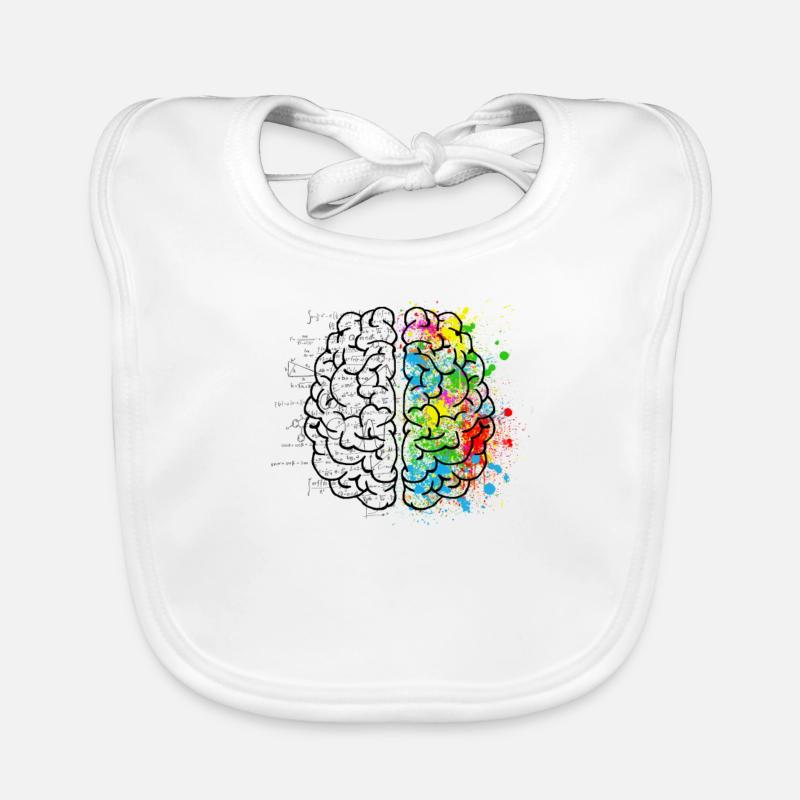 Creative or logich in the brain Organic Baby Bibs