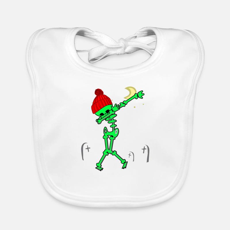 Skelett Comic Baby Bio-Lätzchen