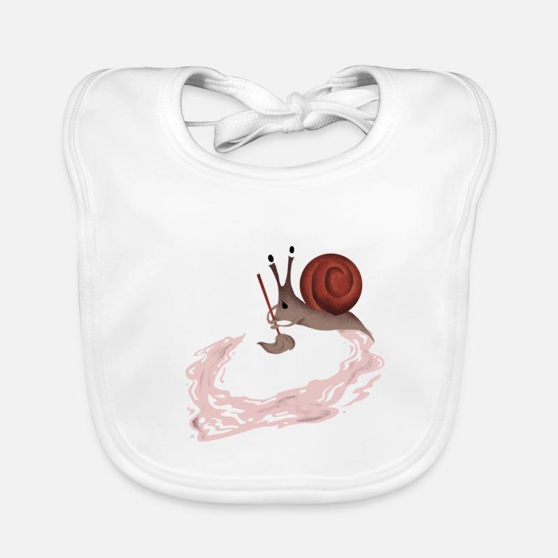 Idiot Snail cadeau Bavoir bio Bébé