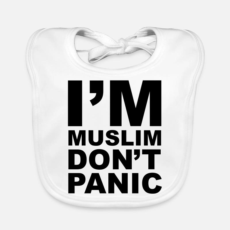 I'm Muslim Don't Panic Baby Bio-Lätzchen